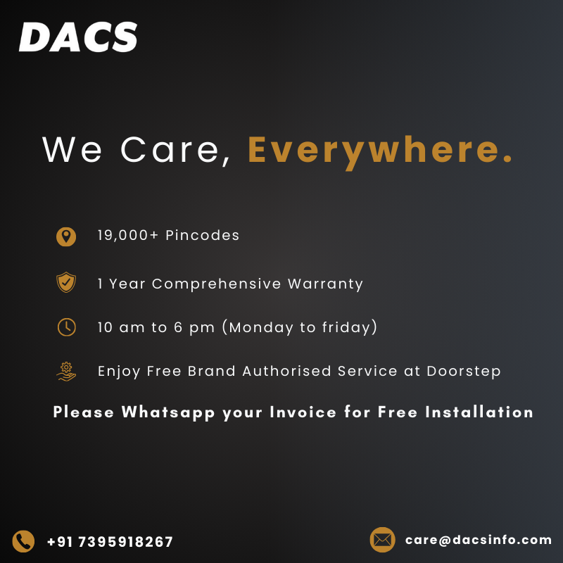 Dacs Crystal Premium 65" QLED Ultra HD (4K) Google TV with 40W Dolby Audio and 2GB Ram (Metallic Bezel Less,2025)