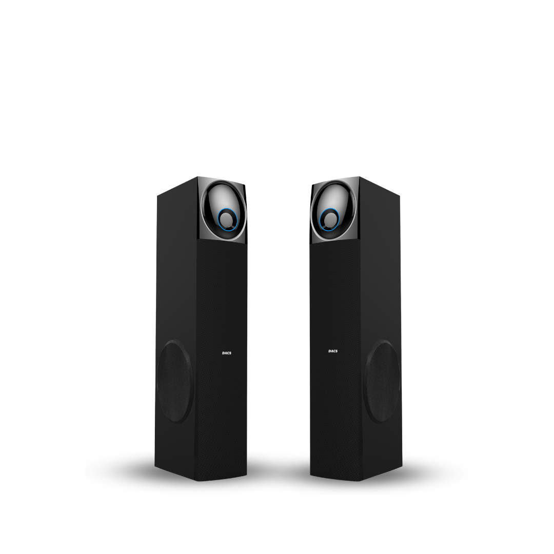 DACS D300X 180 W Bluetooth Tower Speaker (Black, 2.0 Channel)