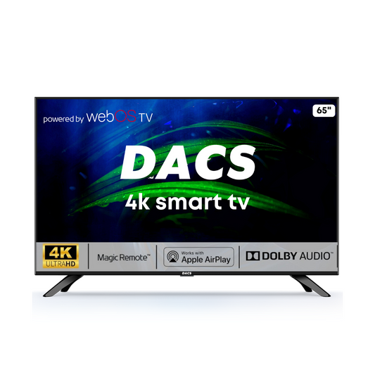 DACS Crystal Premium 65 inch Ultra HD (4K) LED Smart WebOS TV 2024 Edition with Dolby Audio & Magic Remote