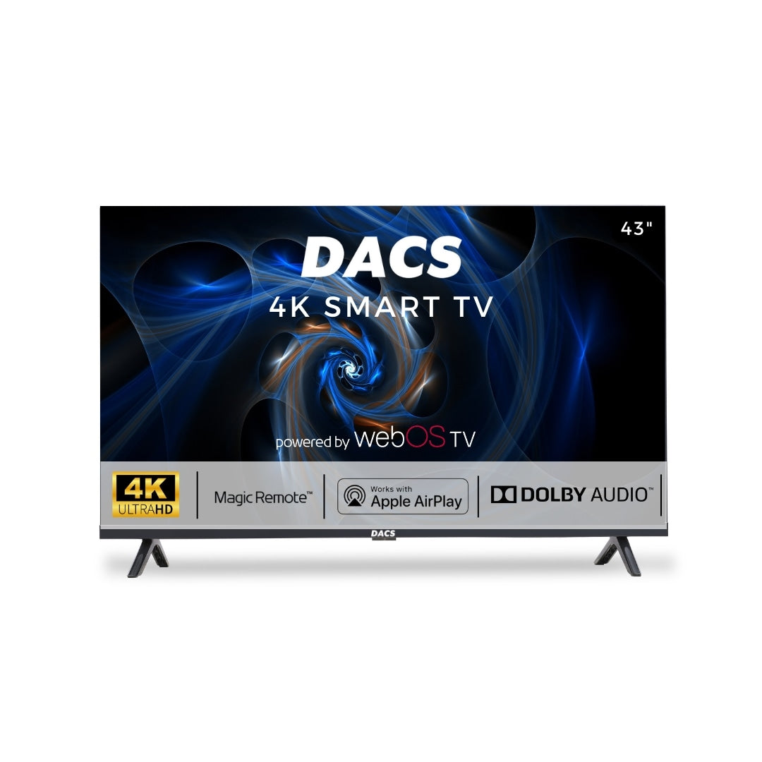 DACS Crystal Premium 43 inch Ultra HD (4K) LED Smart WebOS TV 2024 Edition with 30W Dolby Audio & Magic Voice Remote