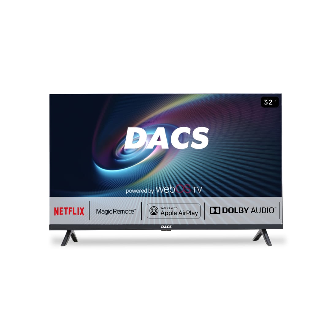 DACS Crystal Premium 32 inch Smart WebOS TV 2024 Edition with 30W Dolby Audio & 1.5 GB RAM