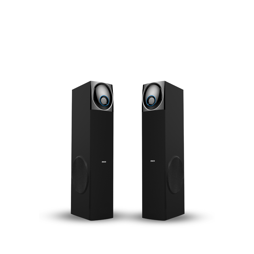 DACS D300X 180 W Bluetooth Tower Speaker  (Black, 2.0 Channel)